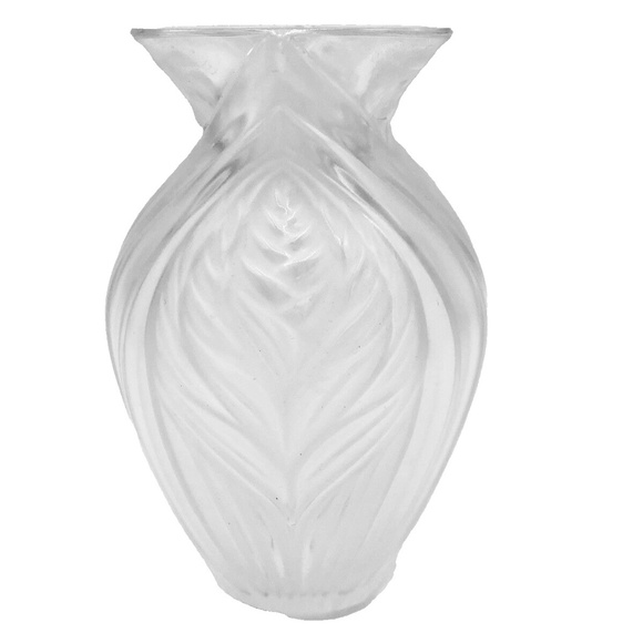 Lalique France Signed Pavie Crystal Vase - Picture 1 of 6